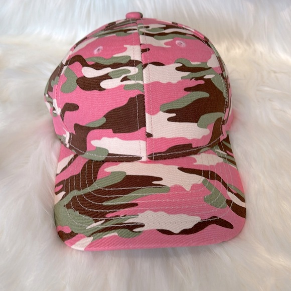 Cotton Denim Ladies Camouflage Cap NEW - Picture 2 of 8